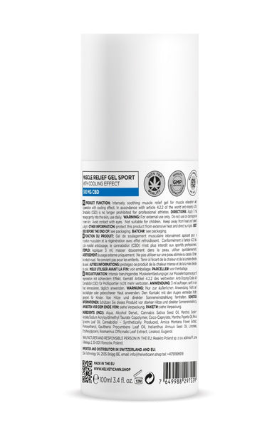 Helveti Sport – kühlendes CBD-Gel, 100ml - Hempfy Deutschland