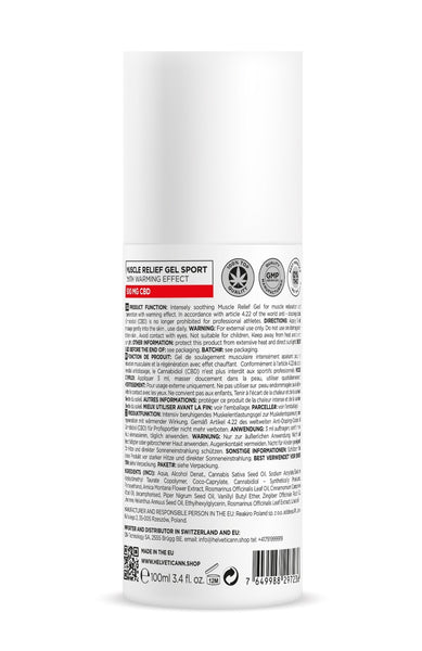 Helveti Sport – wärmendes CBD-Gel, 100ml - Hempfy Deutschland