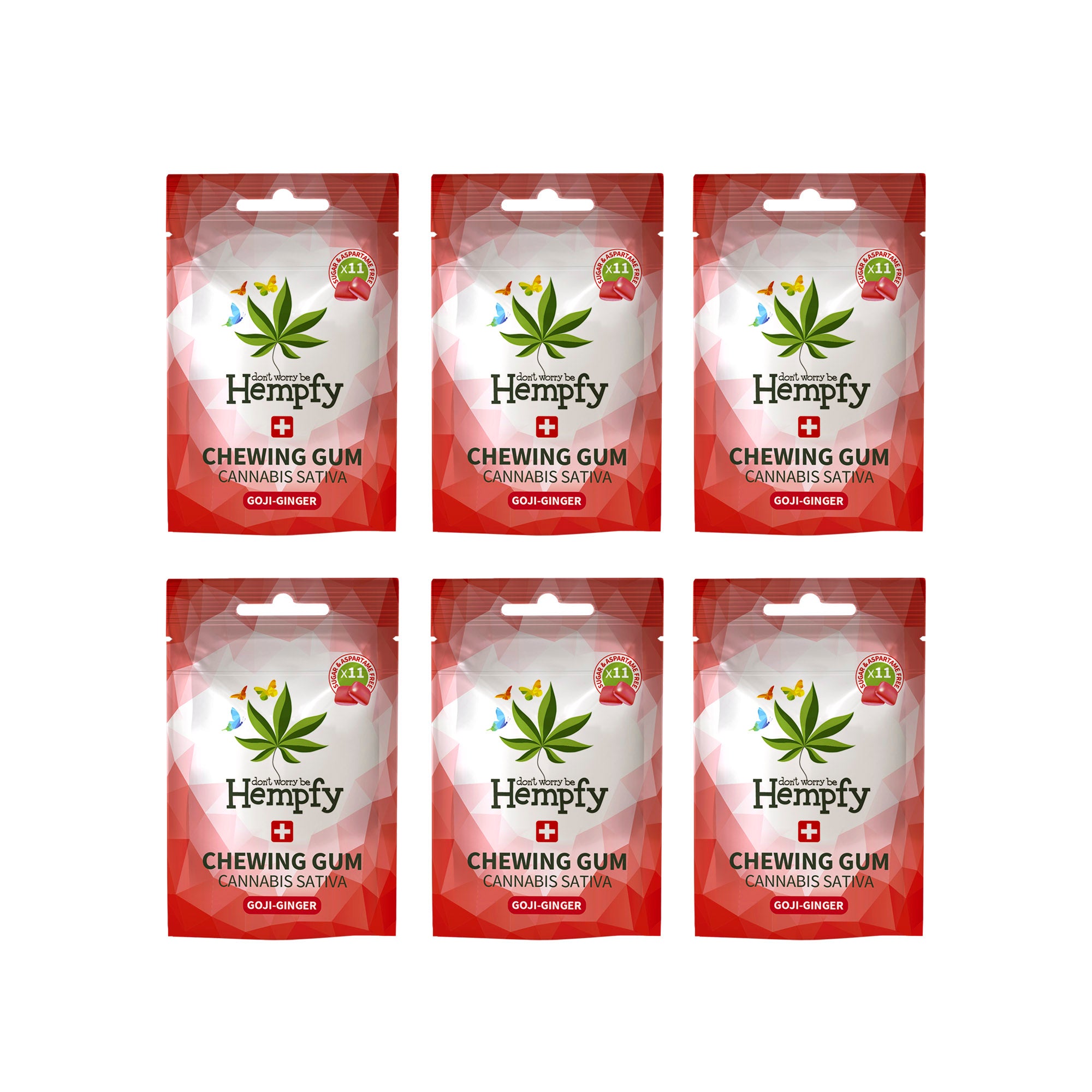 Hempfy Kaugummis Goji-Ginger, 6er - Hempfy Deutschland