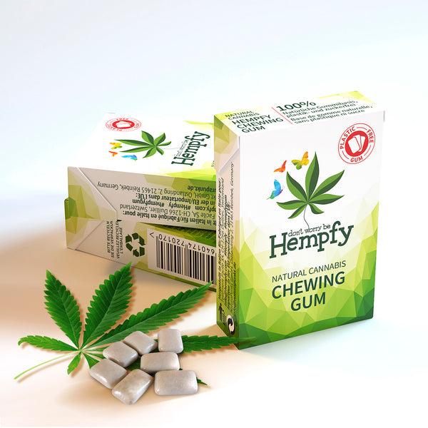 Hempfy natürlicher Kaugummi, 20 Kartons - Hempfy DE